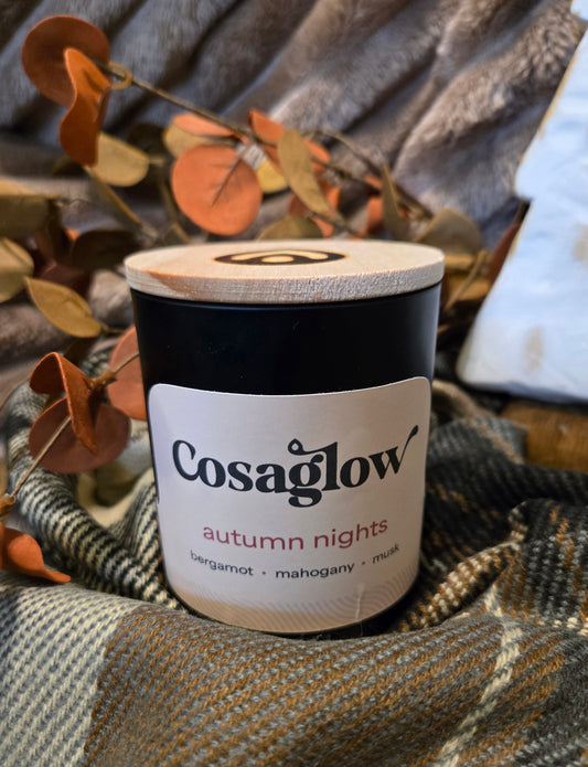 Autumn Nights - Candle in Black Matte Jar