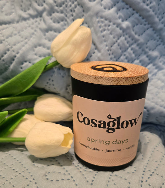 Spring Days- Candle in Black Matte Jar