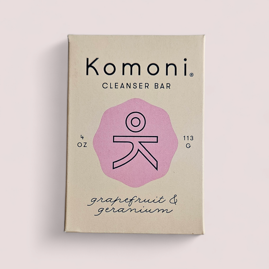 New Look- Rebranded- GRAPEFRUIT GERANIUM ALL NATURAL FACE & BODY CLEANSER BAR