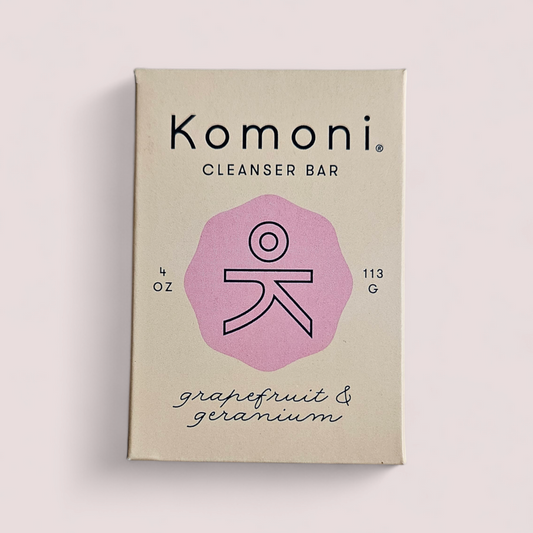 New Look- Rebranded- GRAPEFRUIT GERANIUM ALL NATURAL FACE & BODY CLEANSER BAR