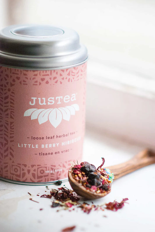 JusTea Little Berry Hibiscus Loose Leaf Tea