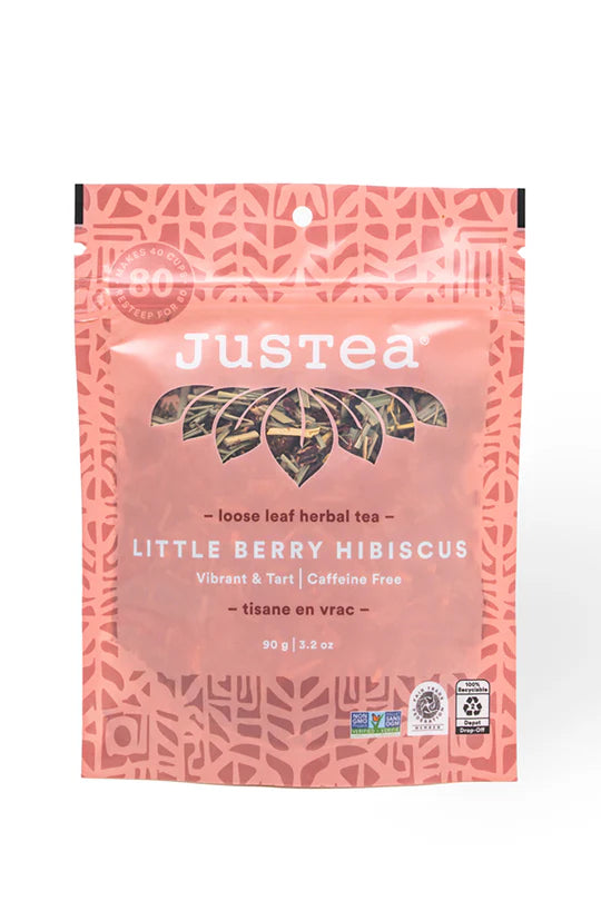 JusTea Little Berry Hibiscus Loose Leaf Tea