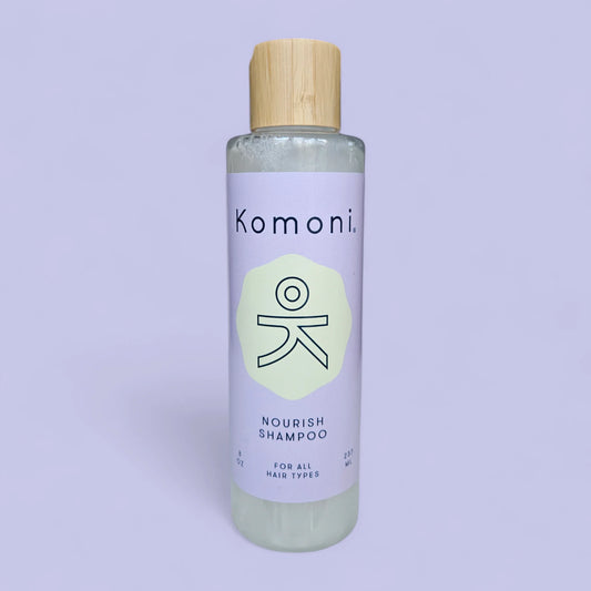 Komoni Nourish Botanical Shampoo + Body Wash 8 oz- Coming Soon- New Look