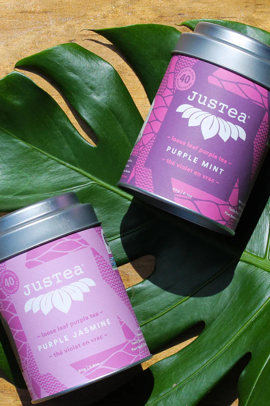 JusTea Purple Jasmine Loose Leaf Tea