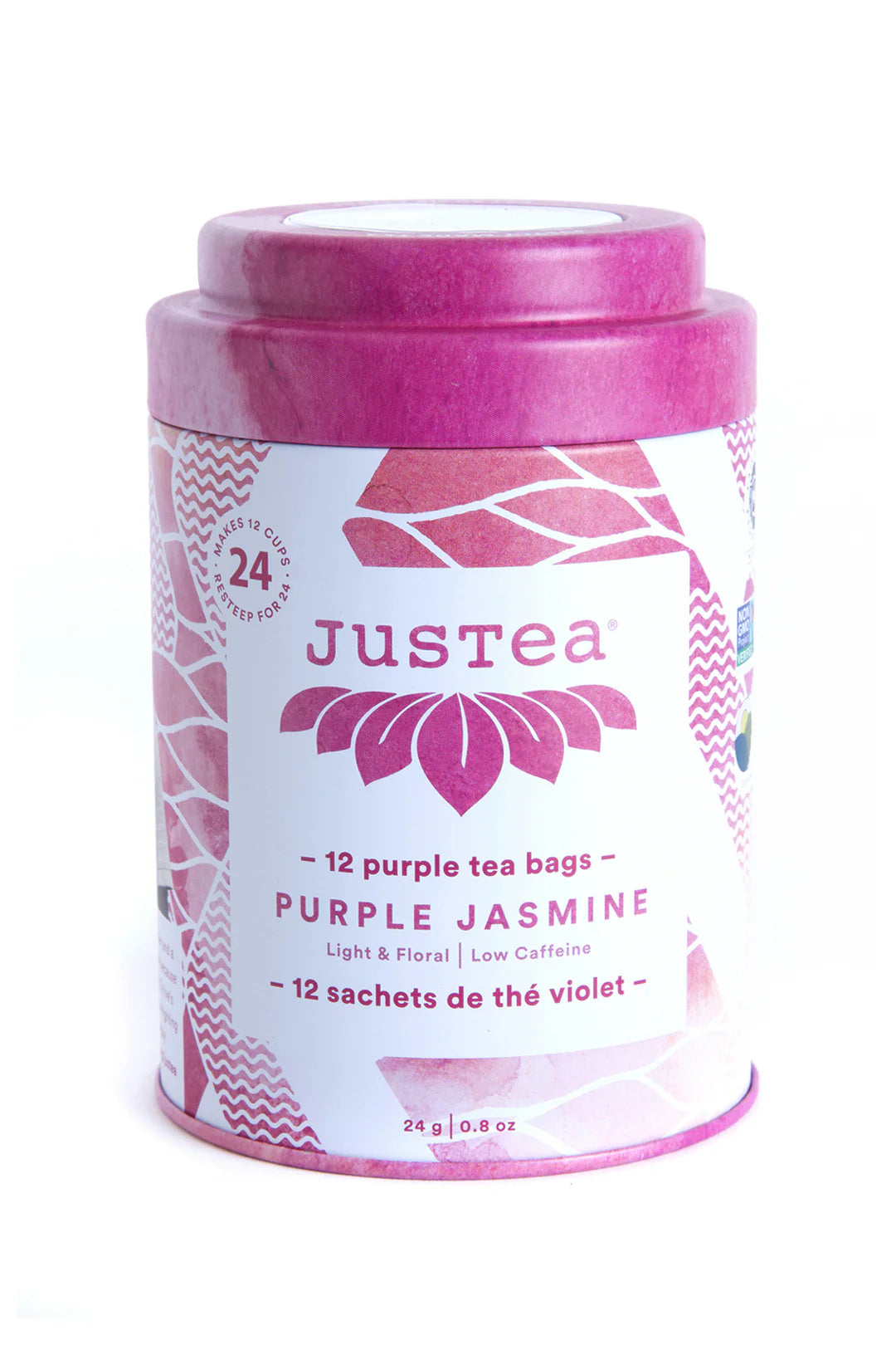 JusTea Purple Jasmine Loose Leaf Tea